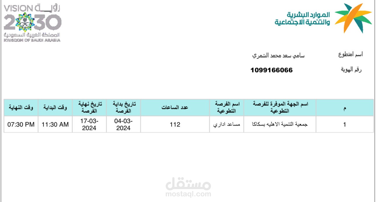 ادارة التطوع