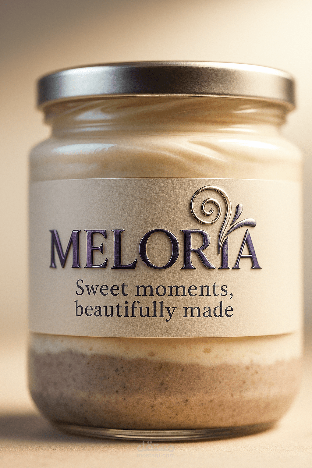 تصميم لوجو لبراند حلويات Meloria