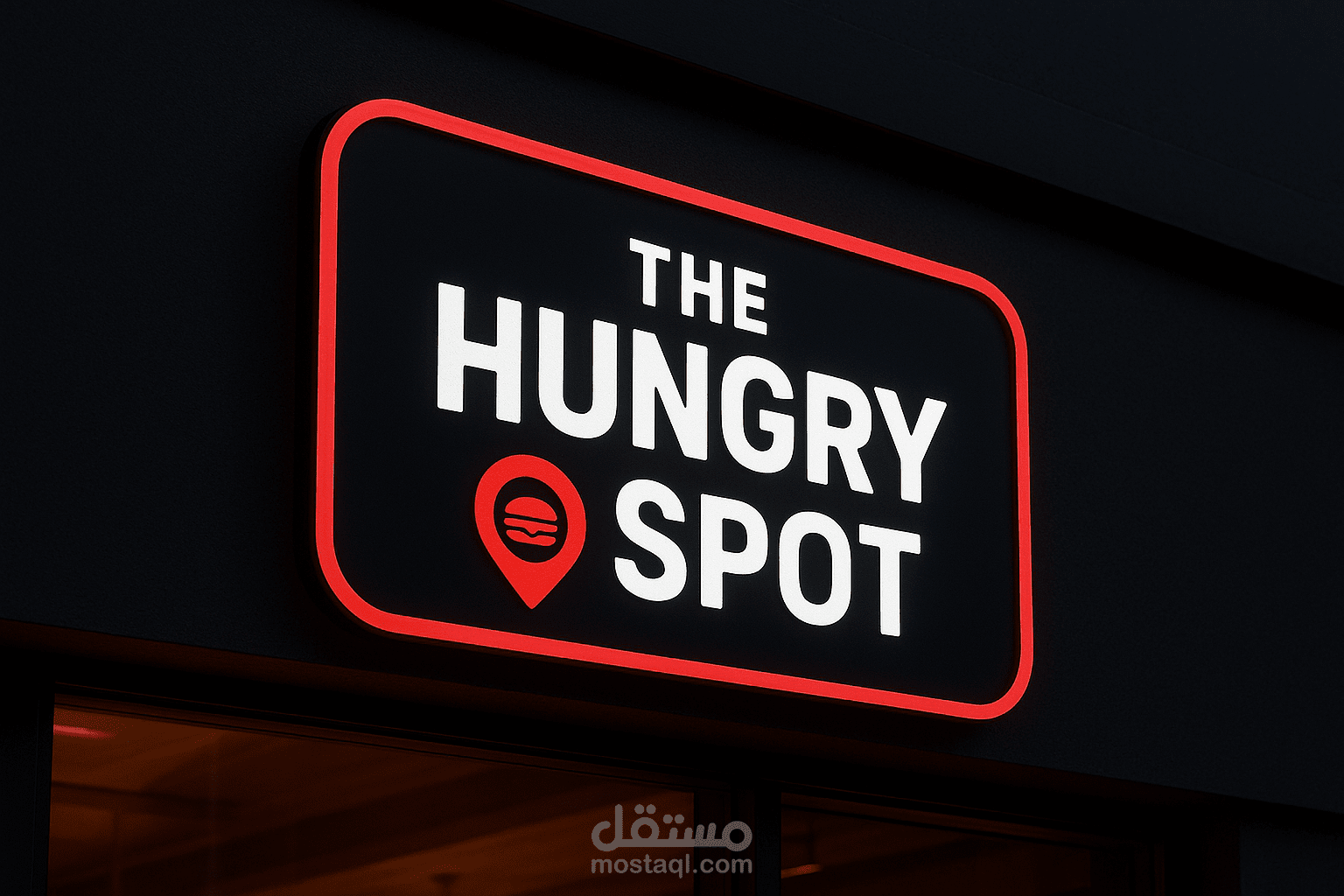 تصميم شعار احترافي لمطعم – The Hungry Spot