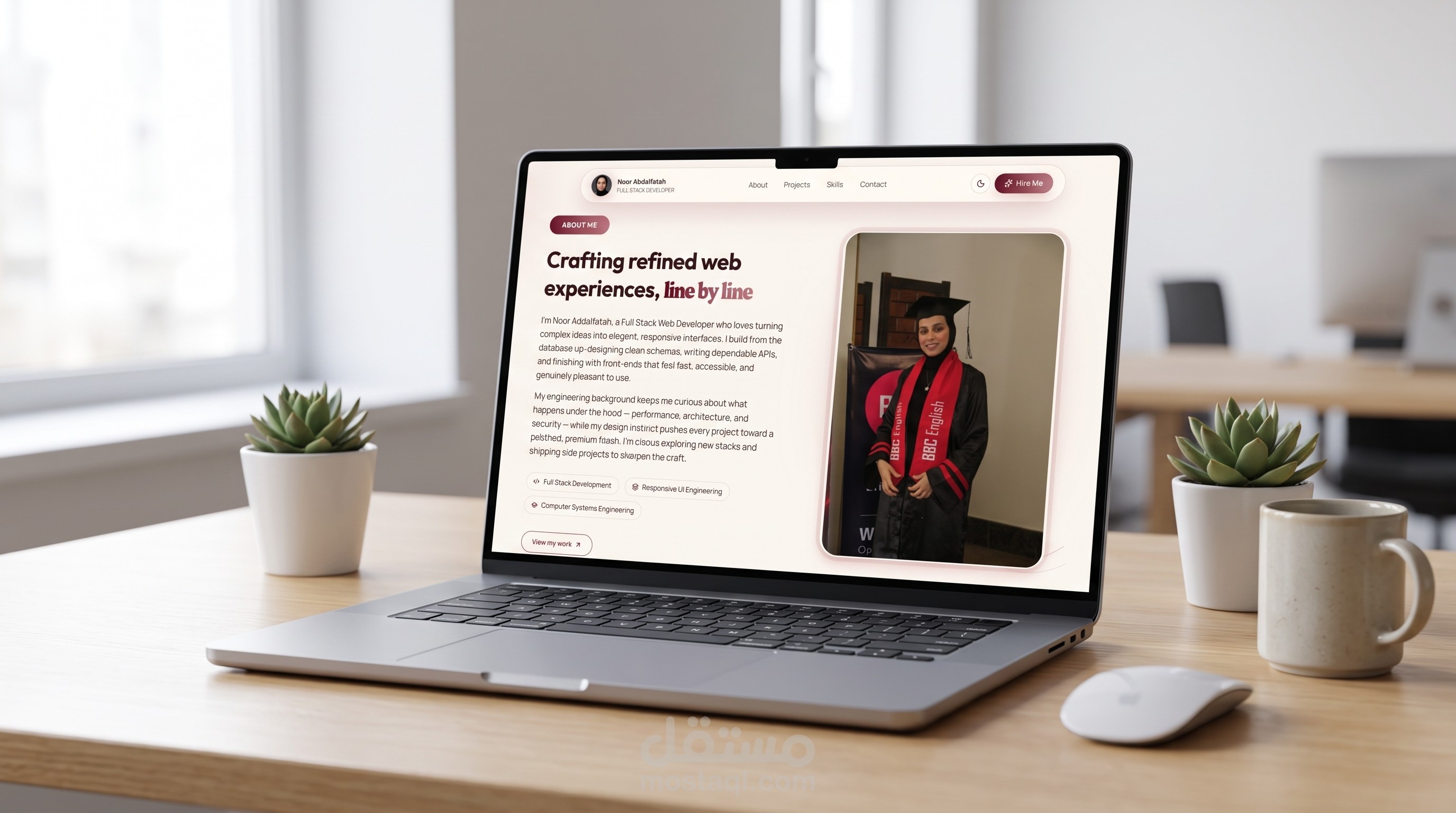 تصميم وتطوير موقع شخصي احترافي(Personal Website)