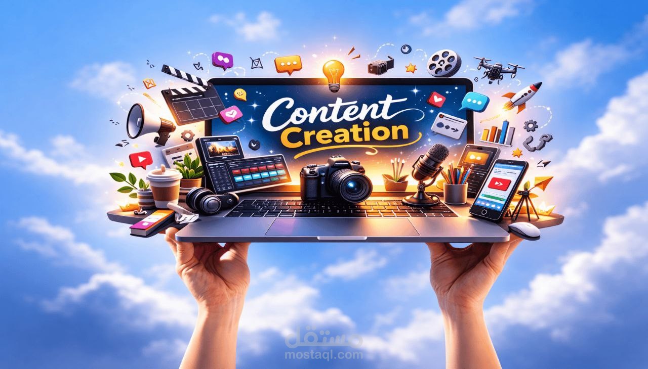 صناعة محتوى للسوشيال ميديا