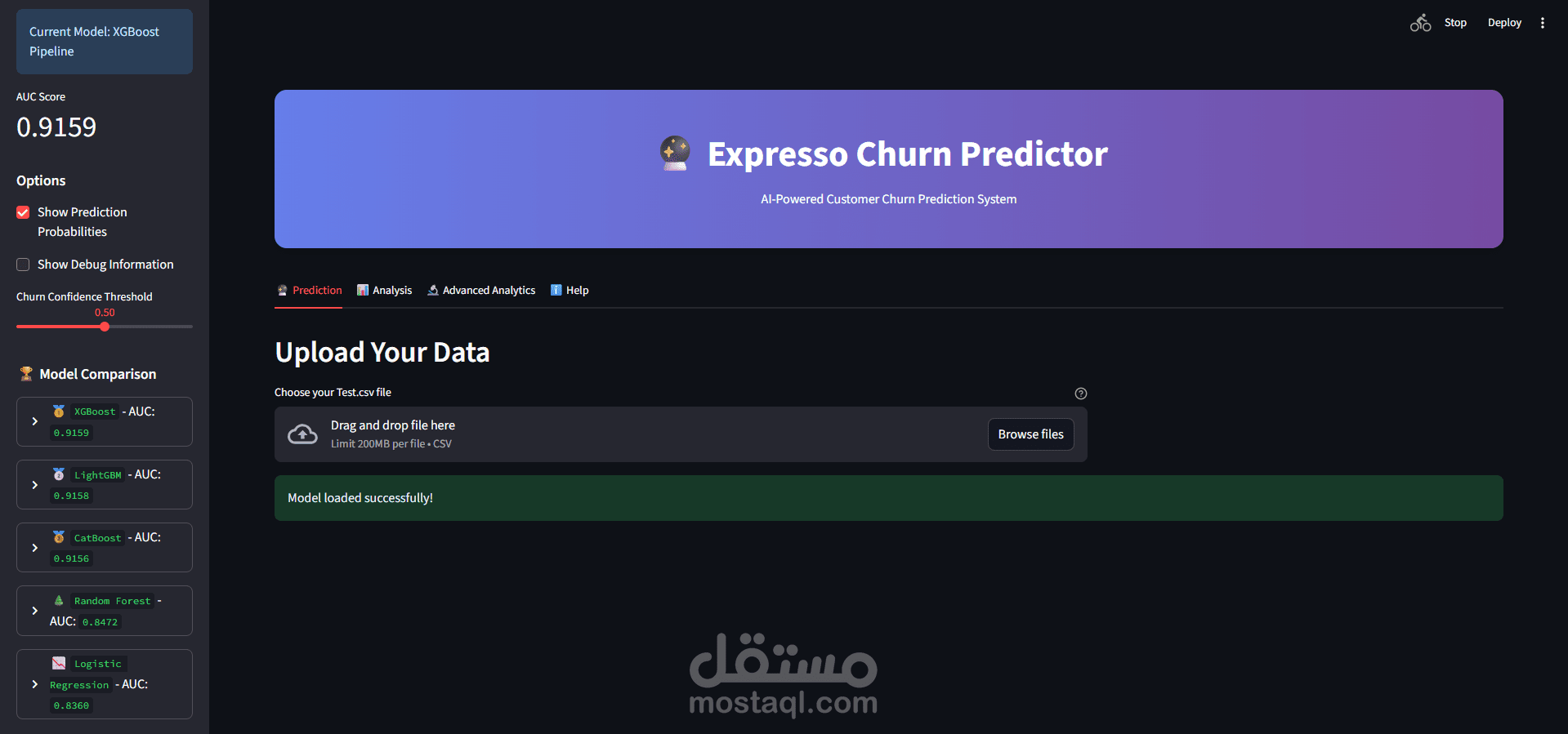 تنبؤ بانسحاب العملاء (Churn Prediction)