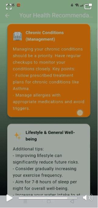 health questionnaire module