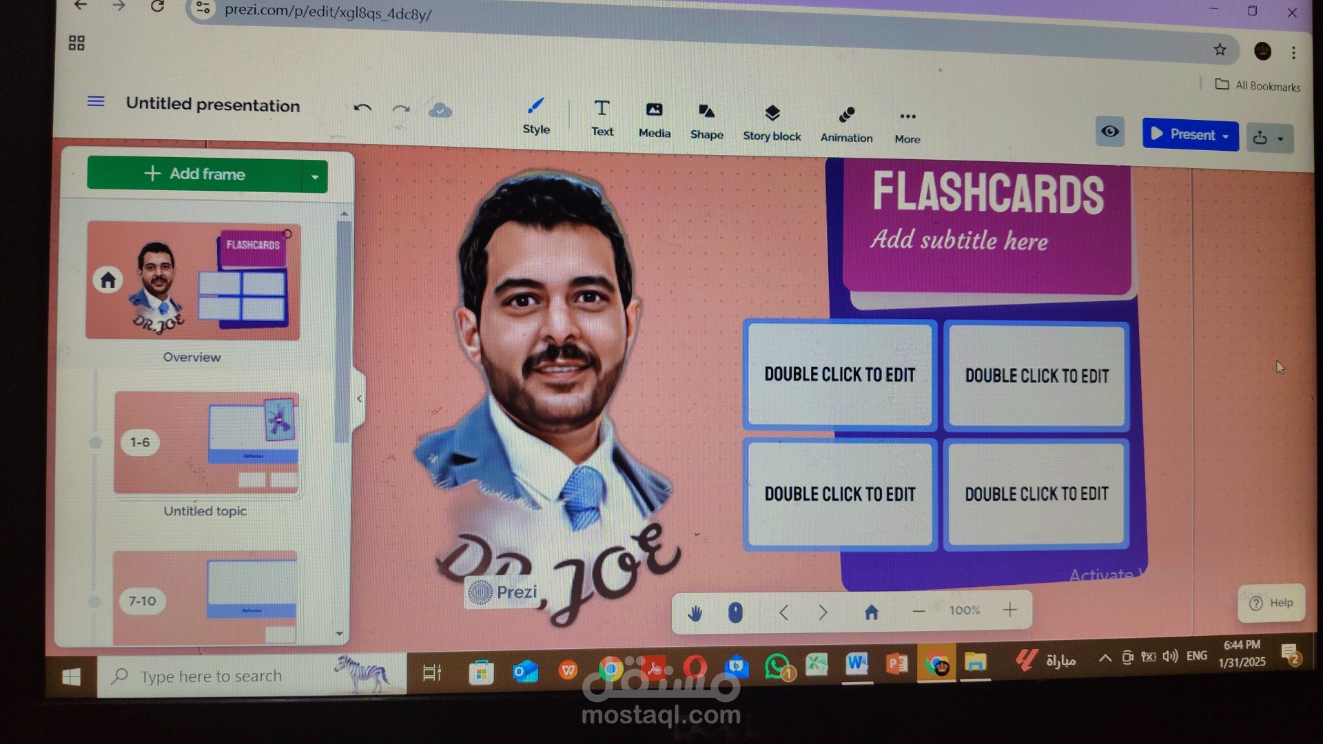 عمل personal branding لاستاذ في علوم الكيمياء