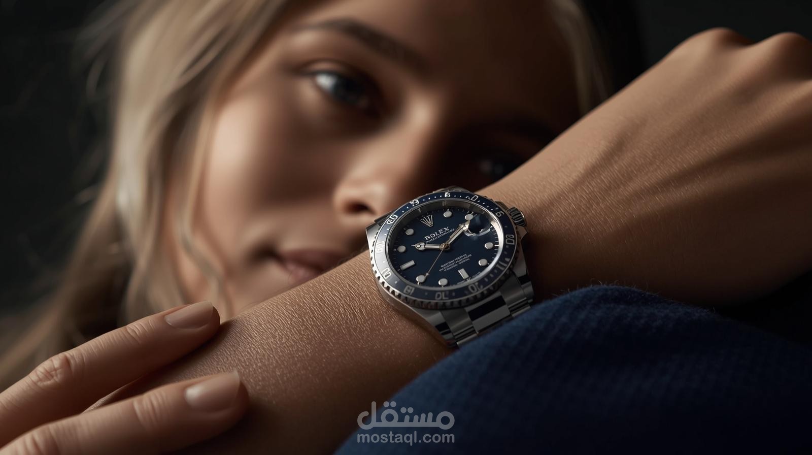تصميم اعلان لساعة رولكس