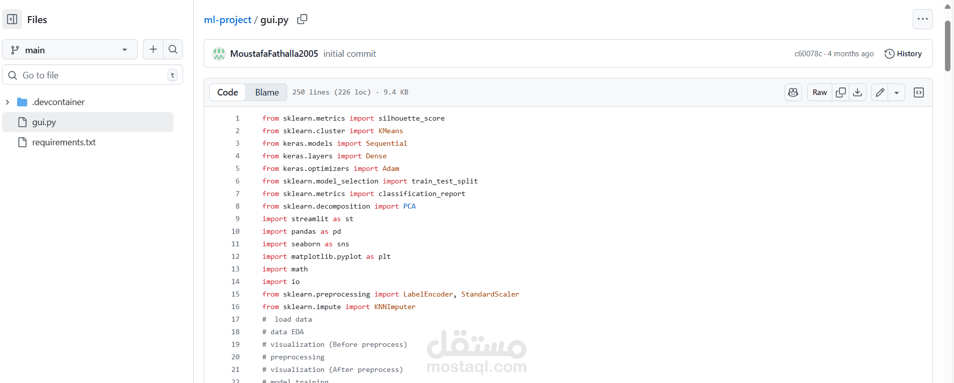 Machine Learning Project – GUI Application | Python, Tkinter / Streamlit, Scikit-learn, Pandas