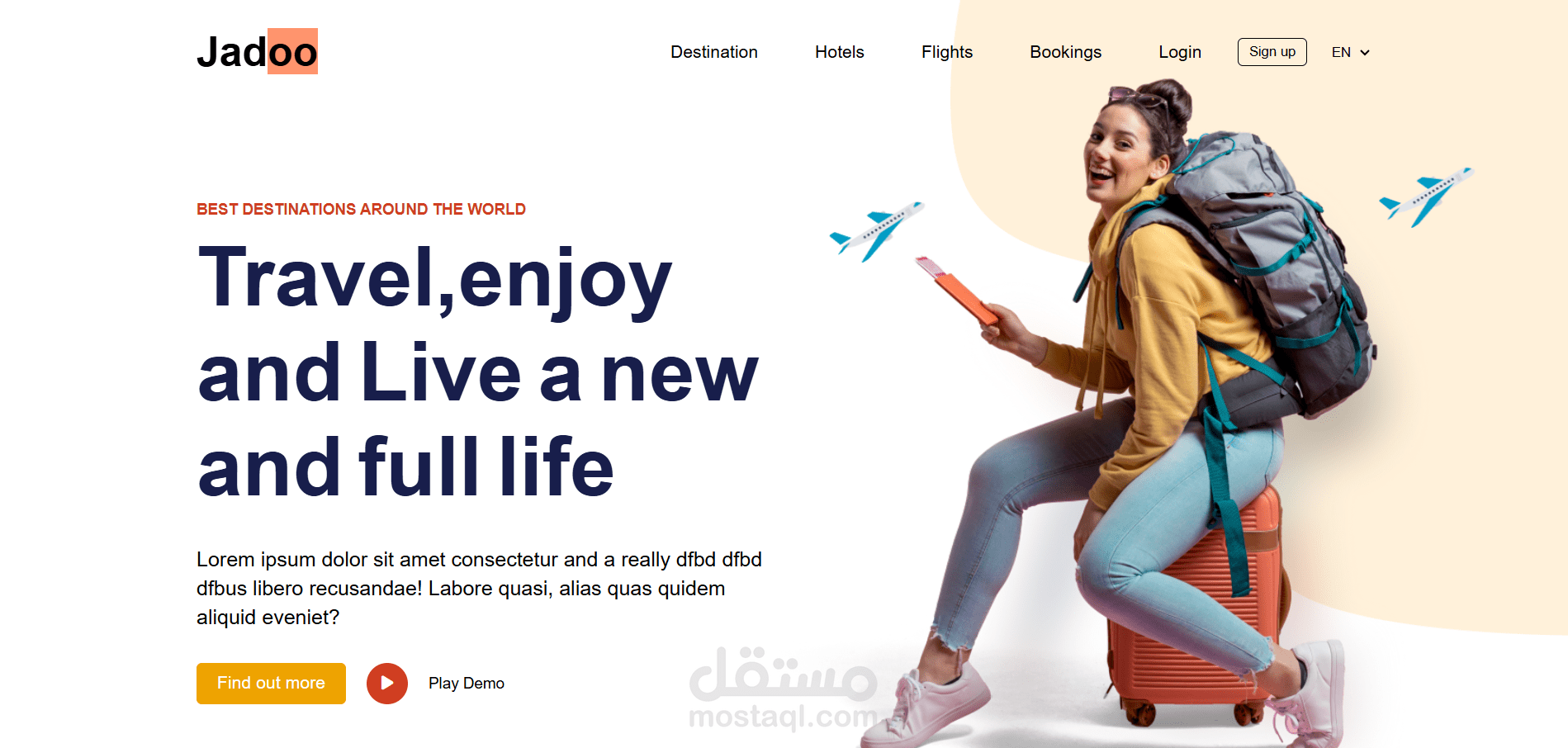 responiseve landing page