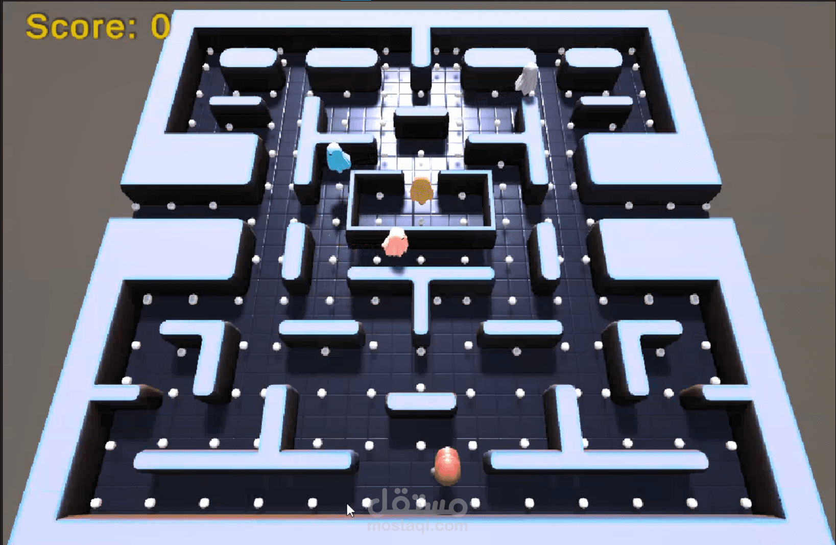 3D Maze Game – Unity (Pacman-Inspired)