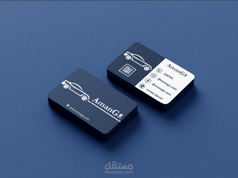 تصميم بطاقة عمل – AmanGo