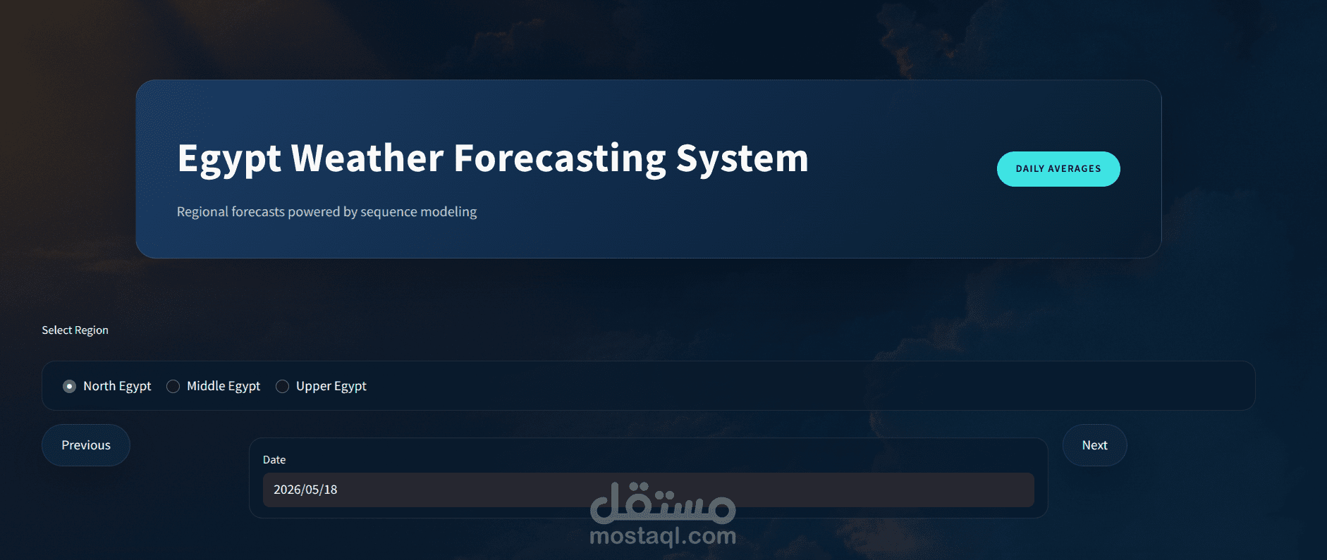 Weather Prediction App
