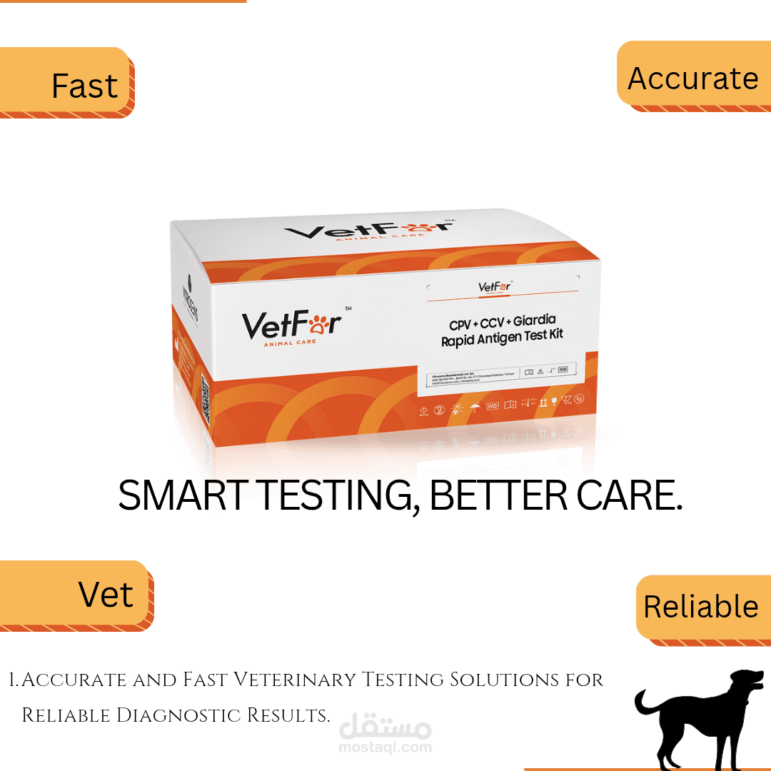 VetF'3r CPV + CCV + Giardia Rapid Antigen Test Ki