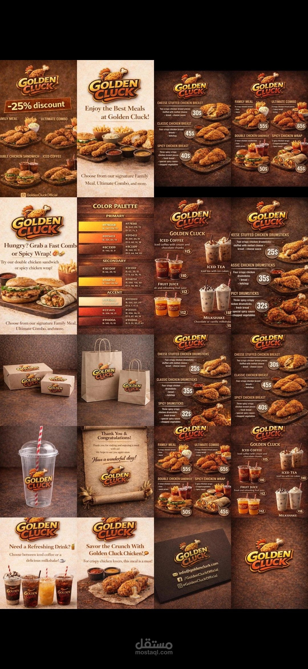 Modern Restaurant Brand Identity