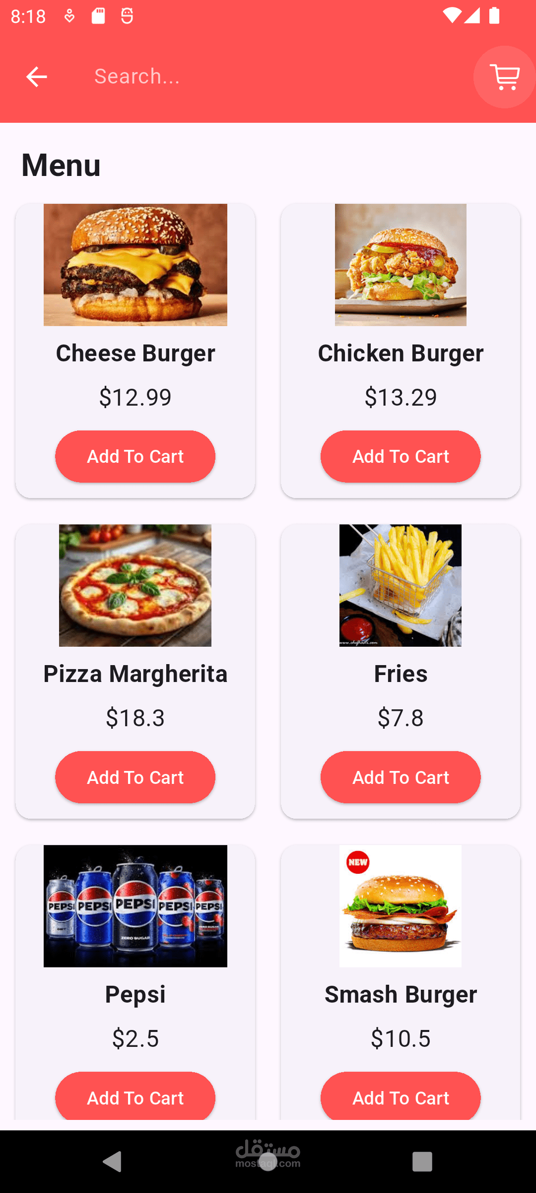 Reco Restaurant App - تطبيق للطلب من المطعم