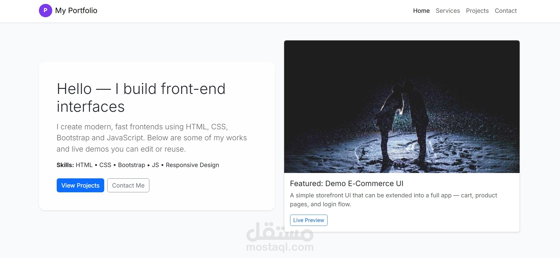 personal portfolio website