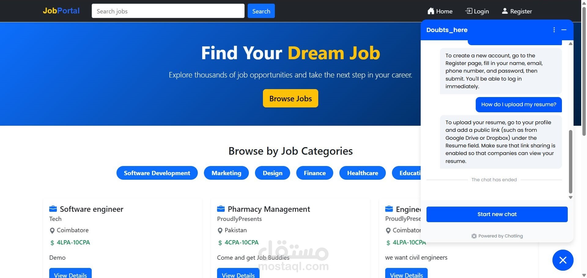 Responsive Website with React