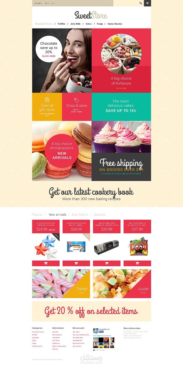 Sweet Shop Website Design & Development