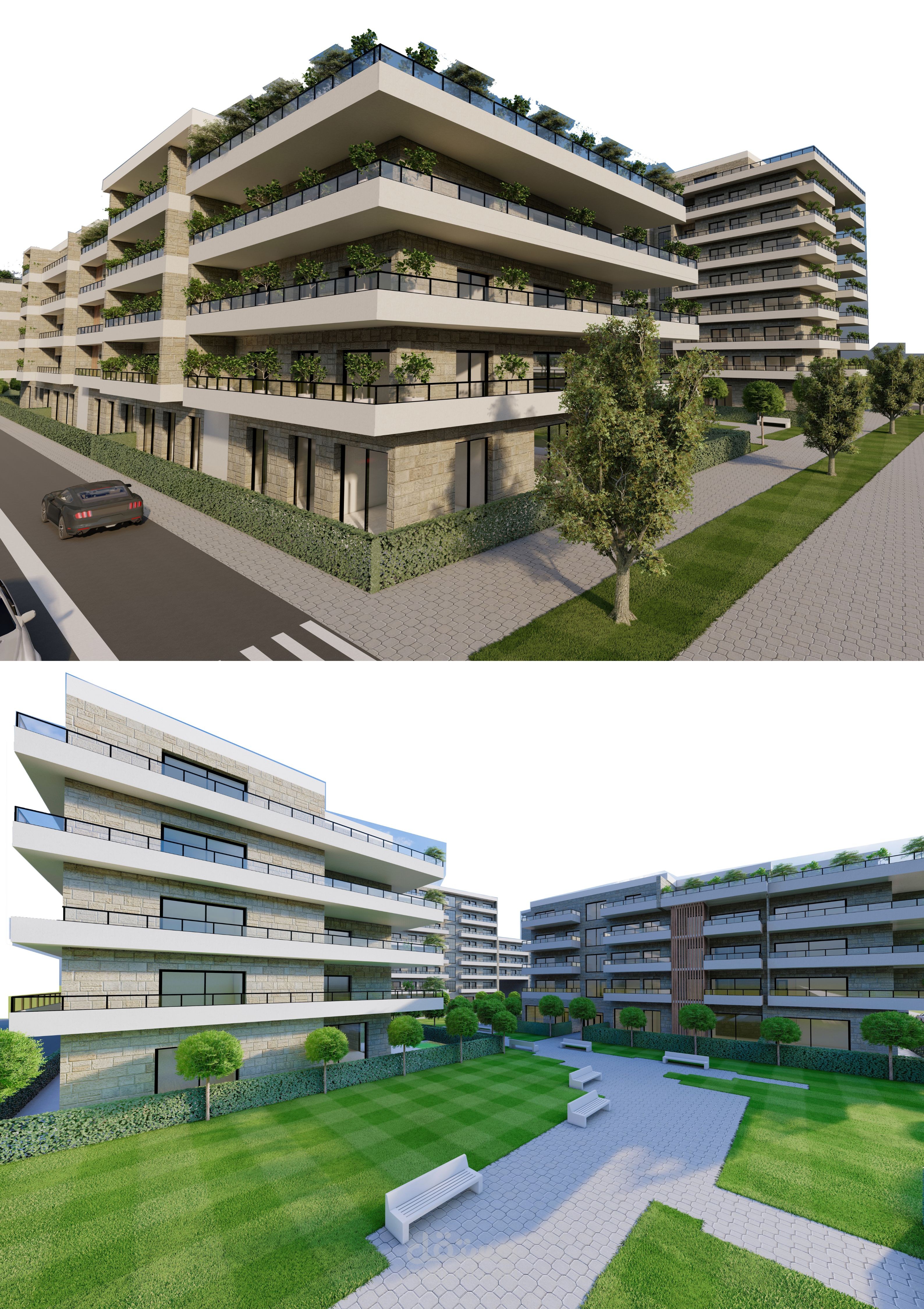 تصميم مجمع سكني في مدينة بن سليمان بالمغرب