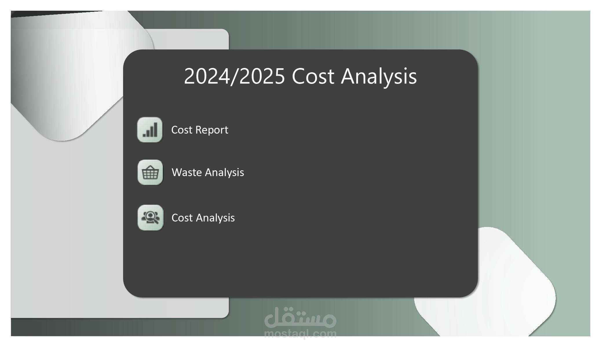 Cost Control Power Bi Dashboard