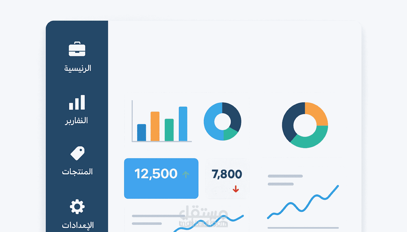 برنامج لادارة نشاط تجاري وحساب الايرادات والمصروفات