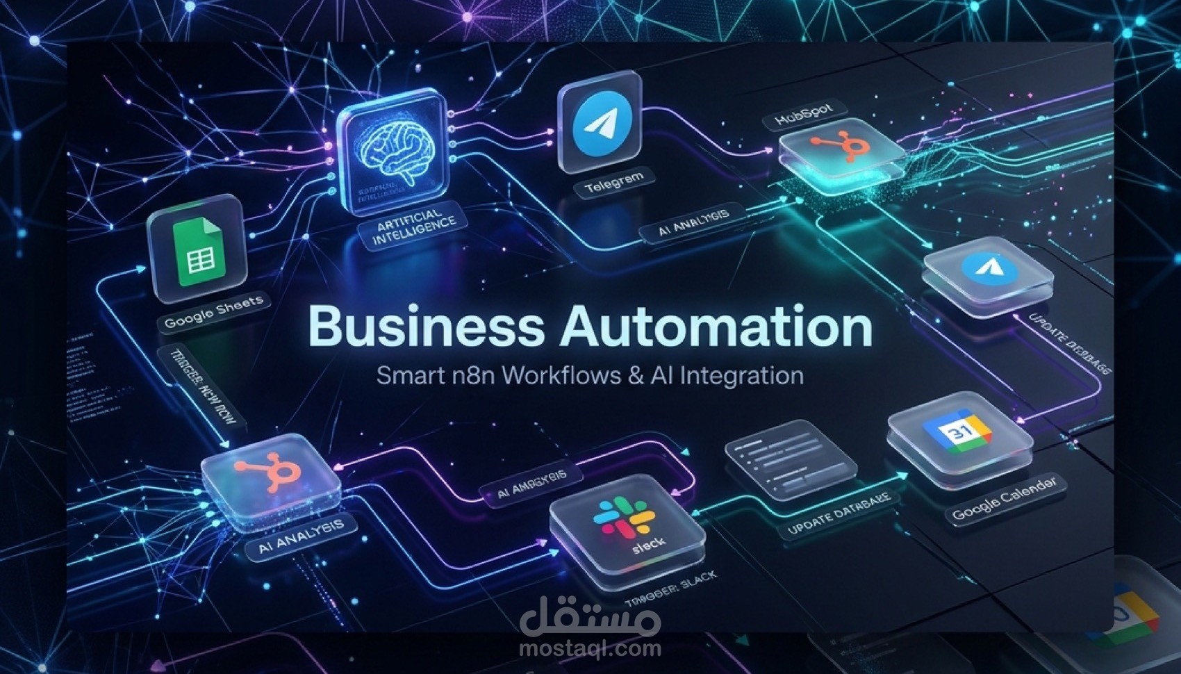 تصميم حلول أتمتة ووكلاء ذكاء اصطناعي لمشروعك باستخدام n8n