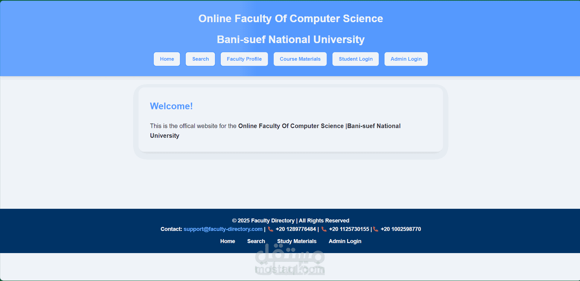 Online Faculty Staff Directory