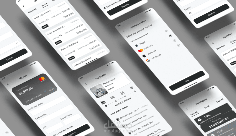 تصميم تطبيق تسوق إلكتروني لبيع الأثاث والمفروشات