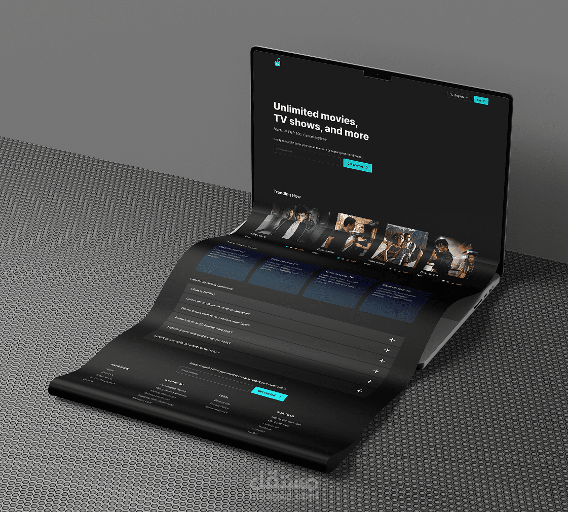 تصميم موقع ويب متكامل لمشاهدة الأفلام والمسلسلات أونلاين