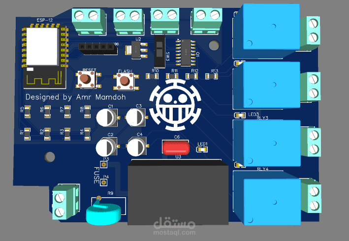 تصميم دائرة Home Automation باستخدام EasyEDA