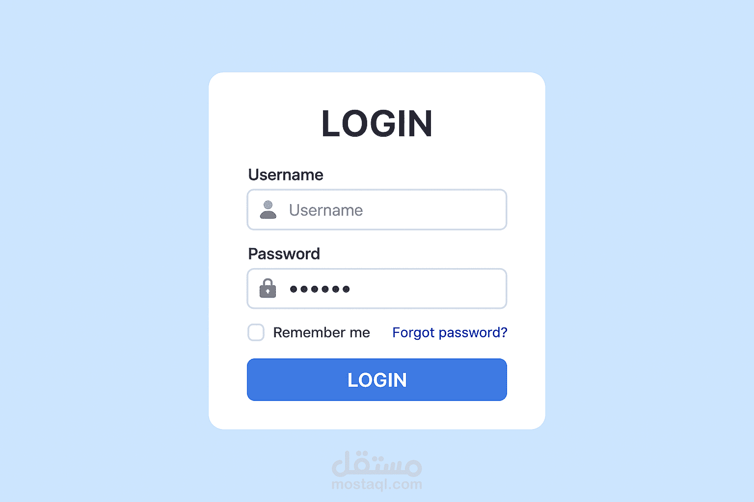 اختبار صفحة الدخول باستخدام اسم مستخدم وكلمة مرور