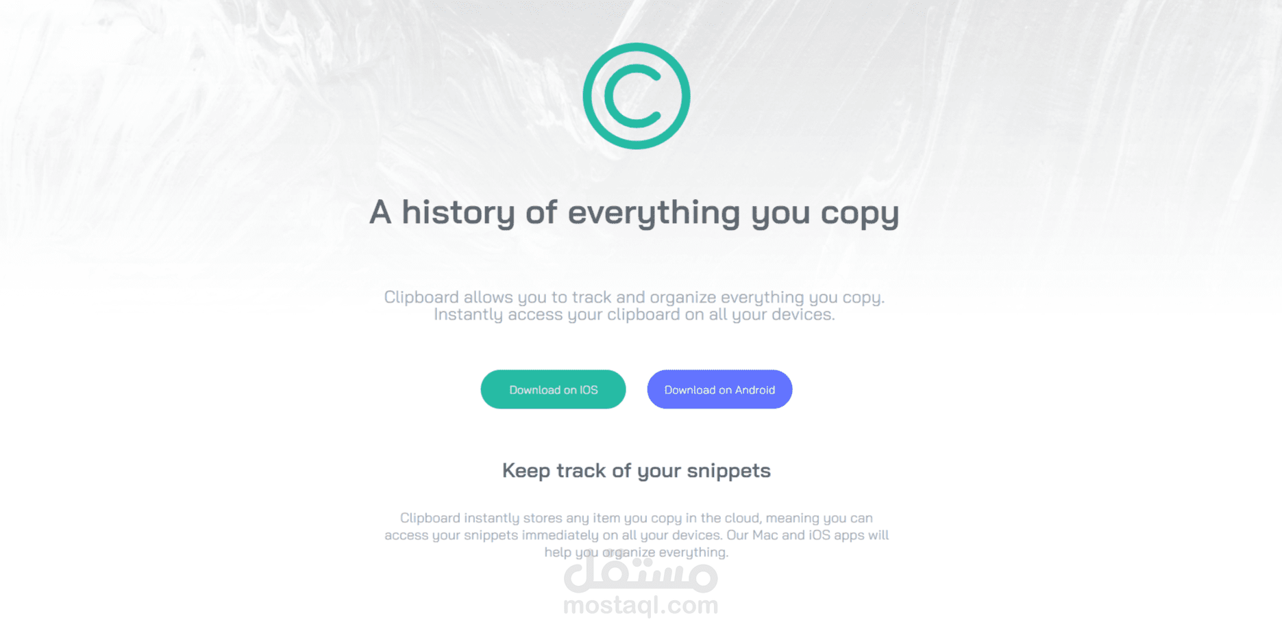 landing page