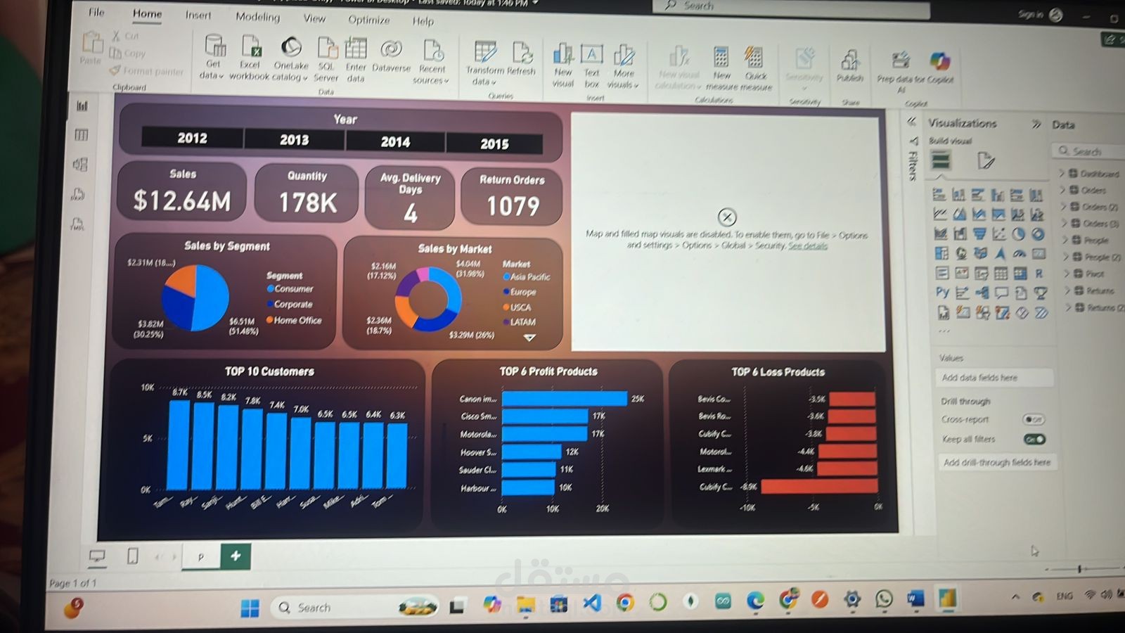 داش بورد اكسيل