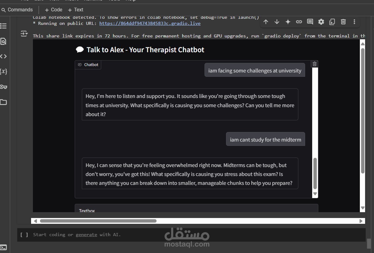 Emotional detection chatbot