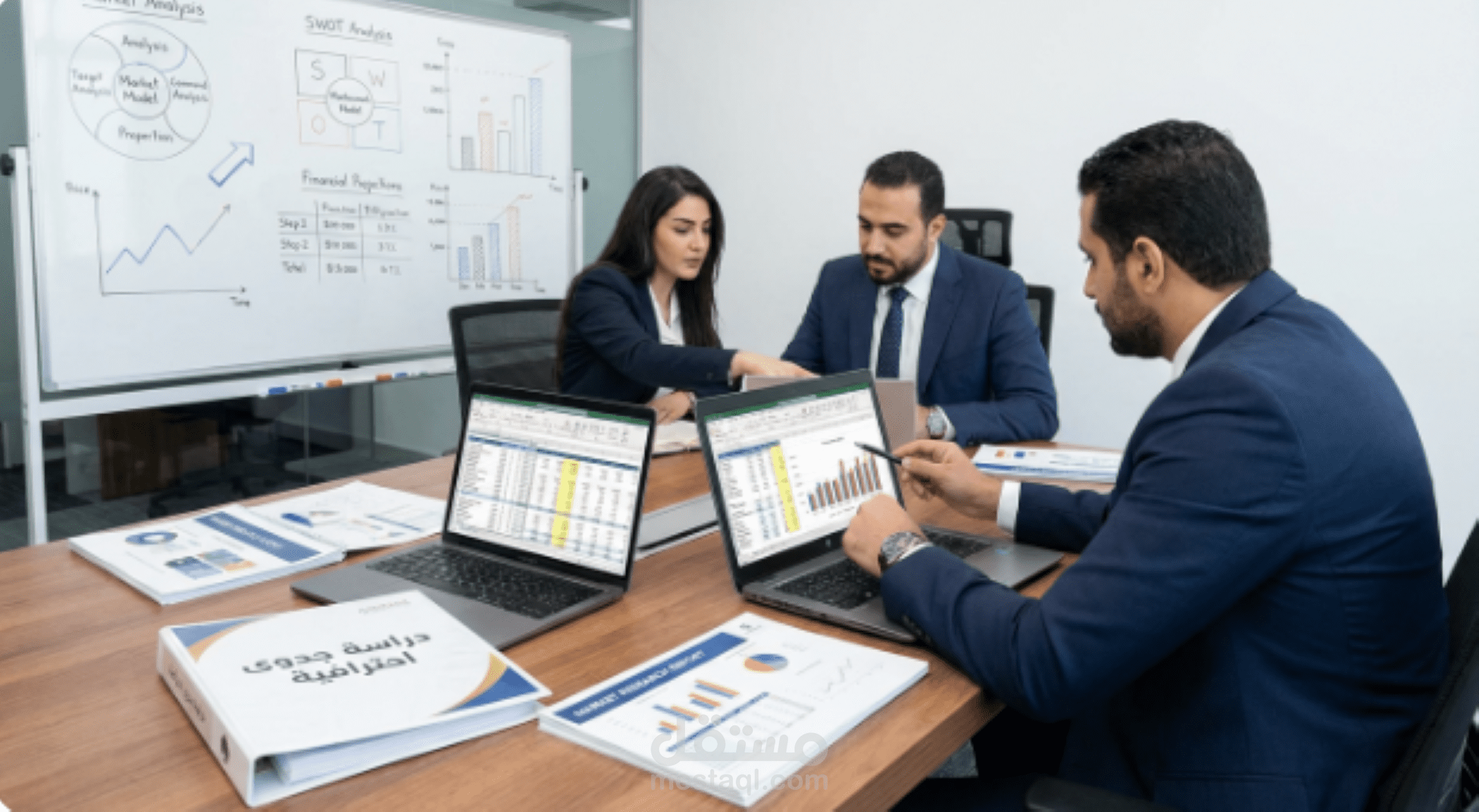 إعداد دراسة جدوى احترافية لمشروعك مع تحليل مالي وسوقي دقيق