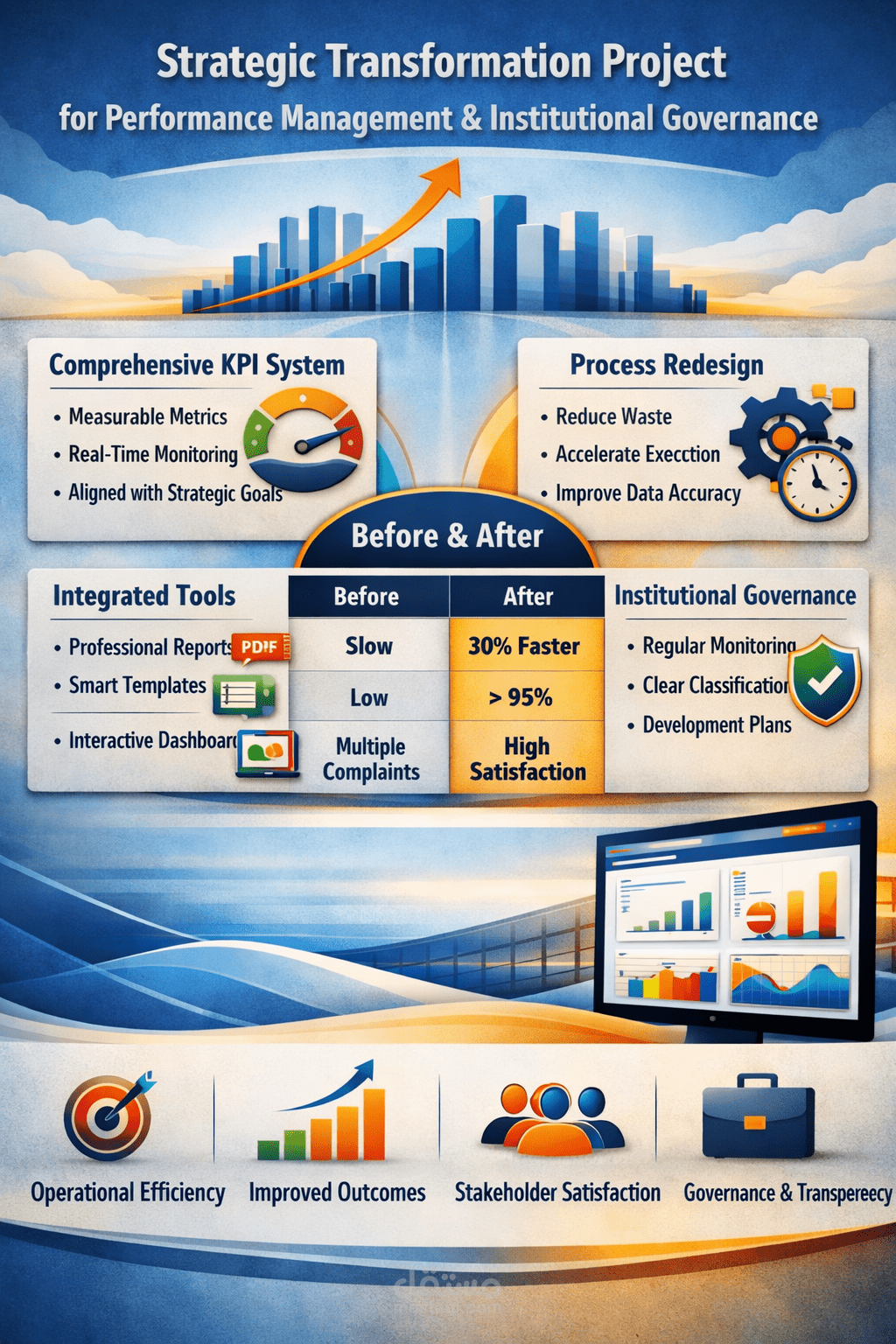 مشروع التحول الاستراتيجي لإدارة الأداء والحوكمة المؤسسية (Strategic Transformation Project for Performance Management & Institutional Governance)