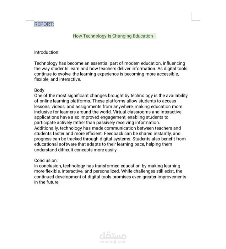 خدمات احترافية: ترجمة دقيقة (عربي/إنجليزي) وكتابة محتوى وتقارير متخصصة.
