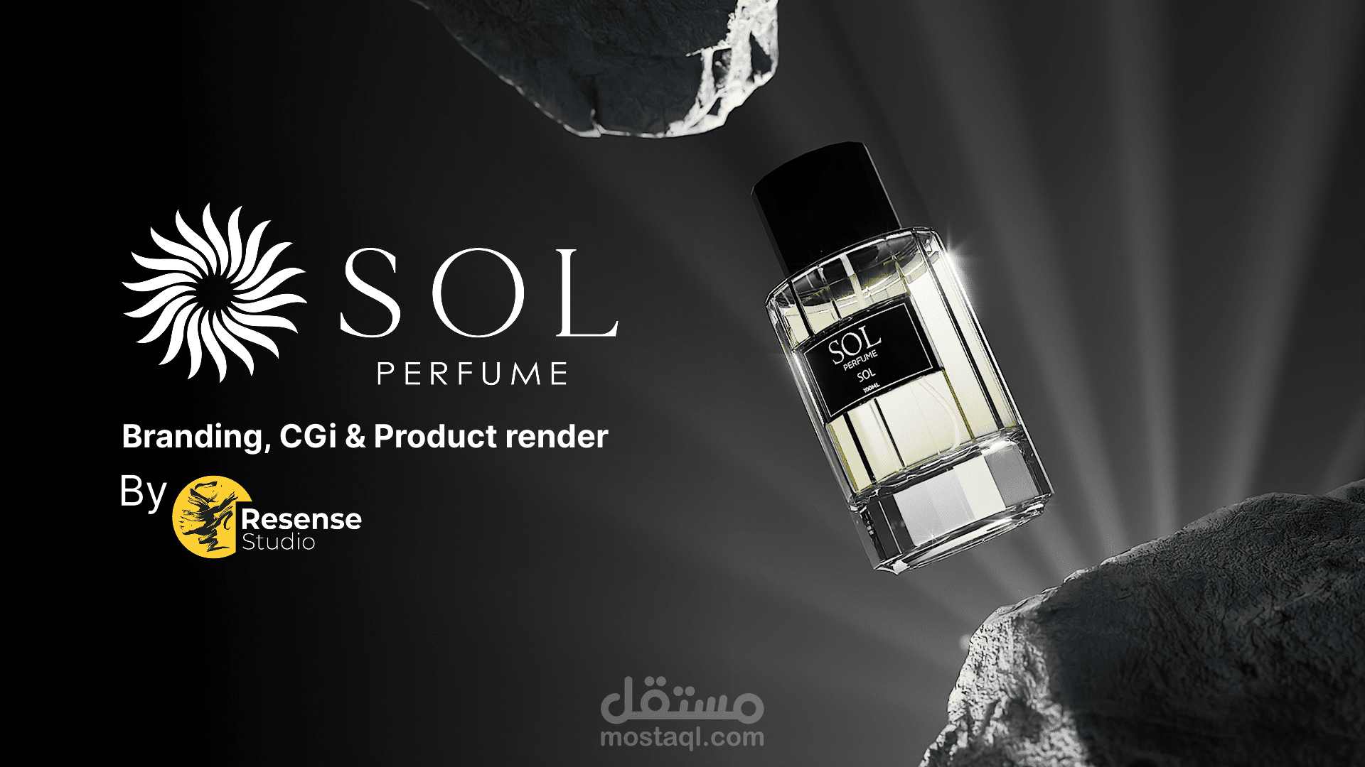Sol Perfume -branding,CGI,Product Render