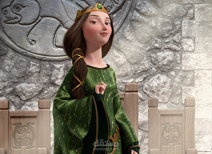 تمثيل صوتي شخطية الملكة الينور من فيلم الشجاعه