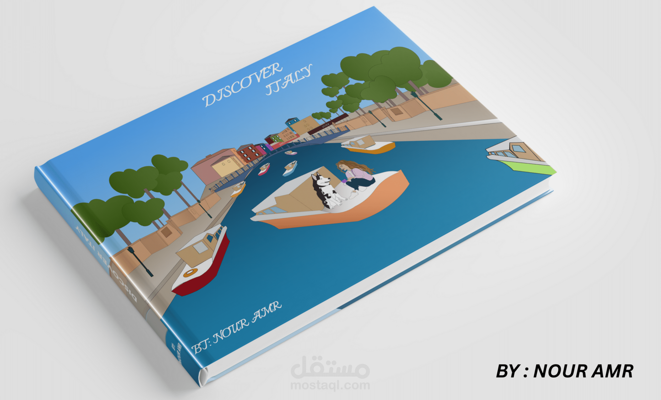 vector art book cover design