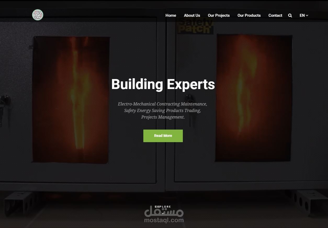 موقع لعرض ما تقدمه شركة سعودية