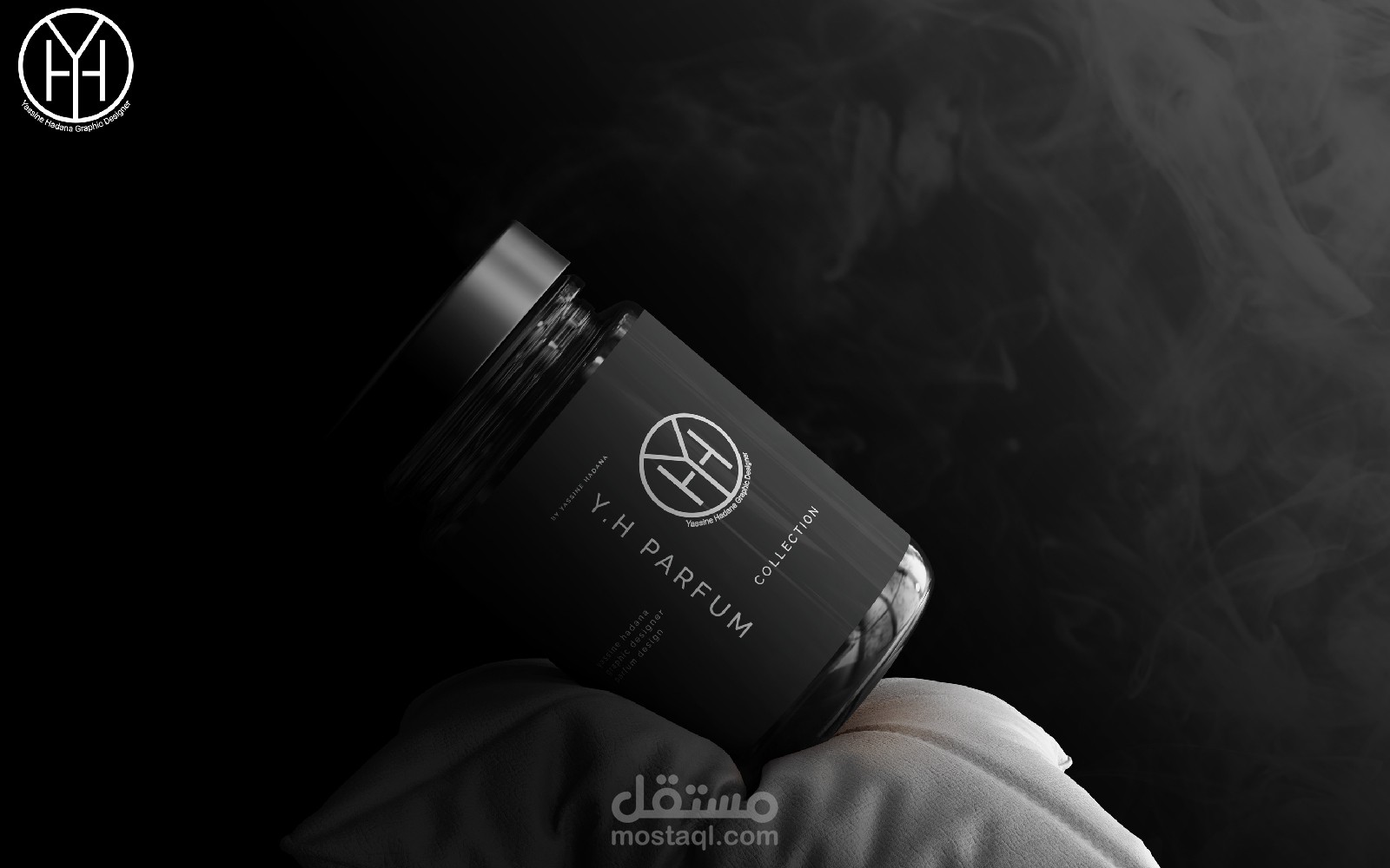 تصميم لعبوة عطر فاخرة