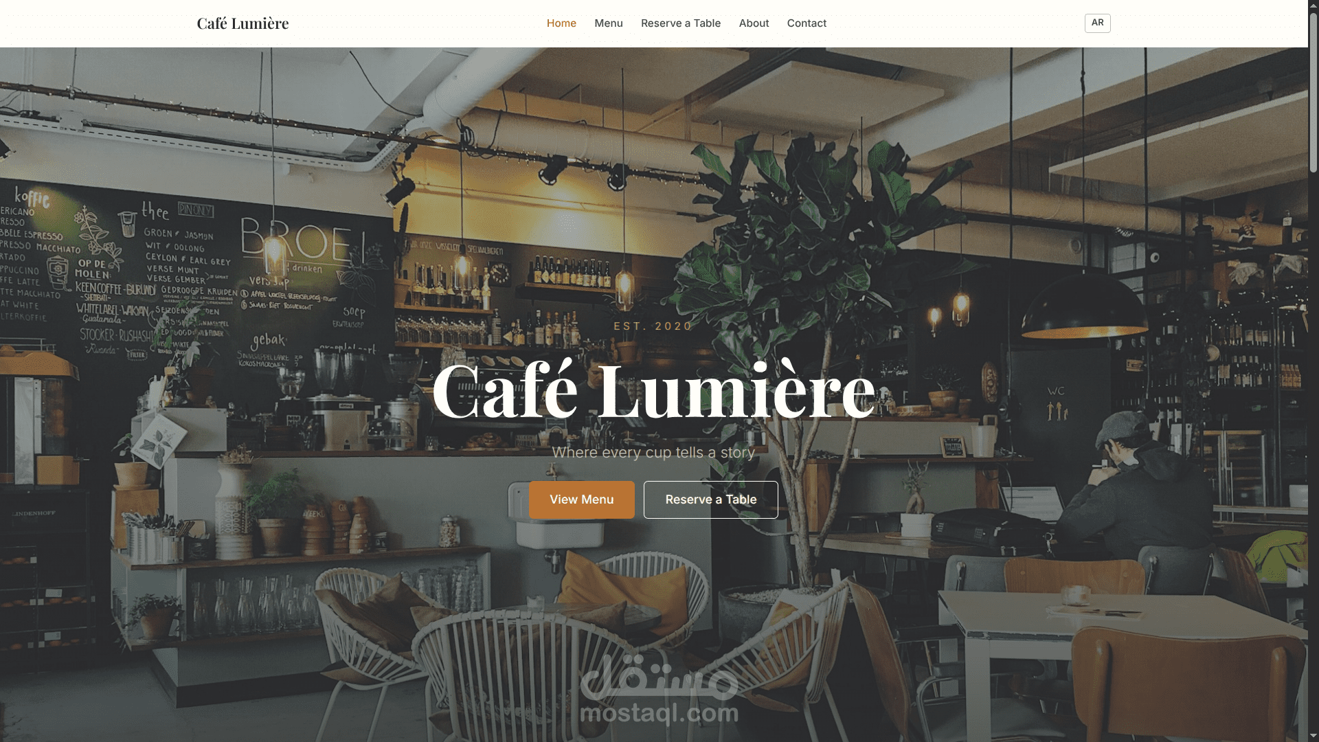 كافيه لوميير - منصة إدارة مطاعم ومقاهي