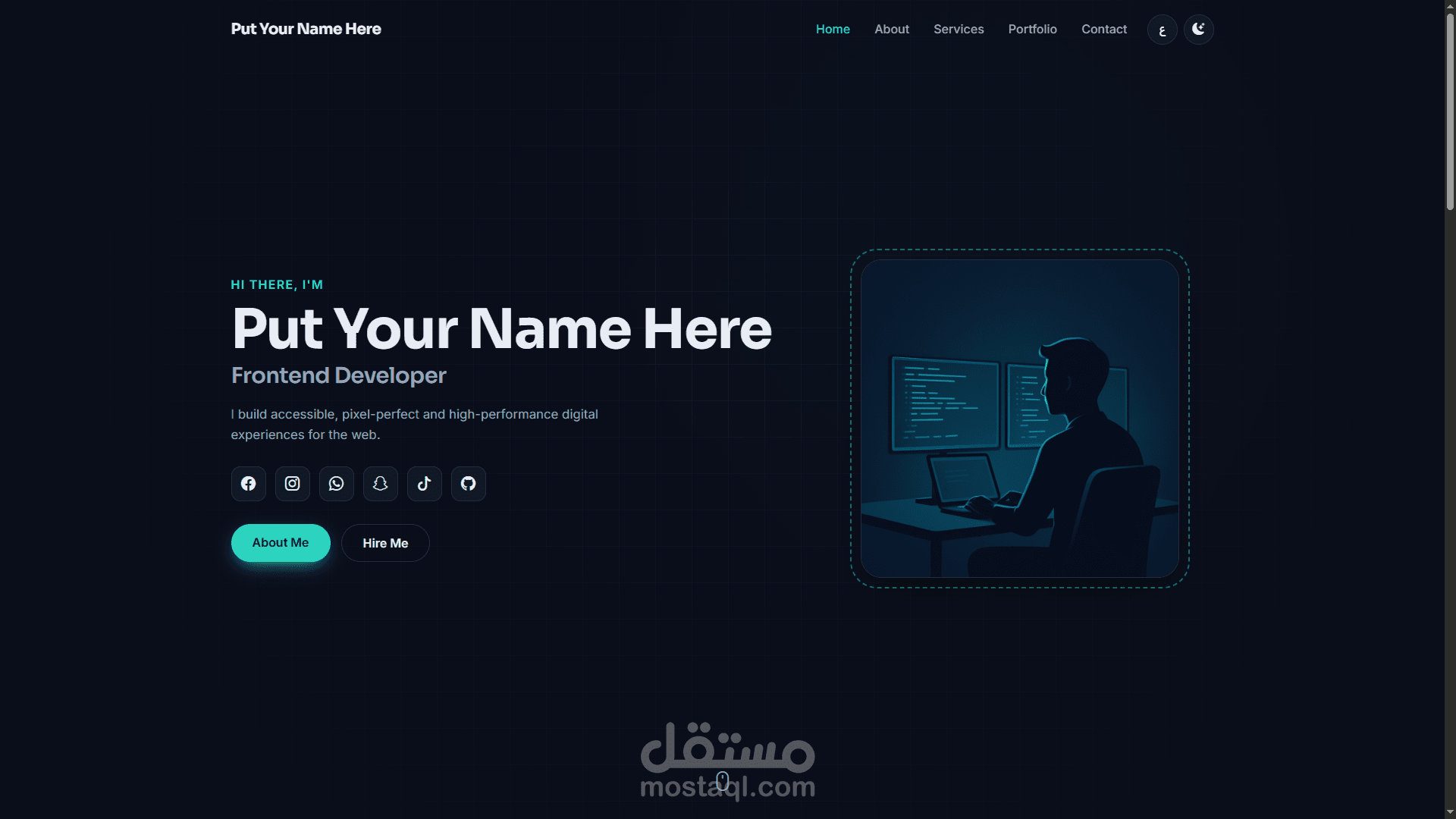 صفحة هبوط احترافية لكافيه