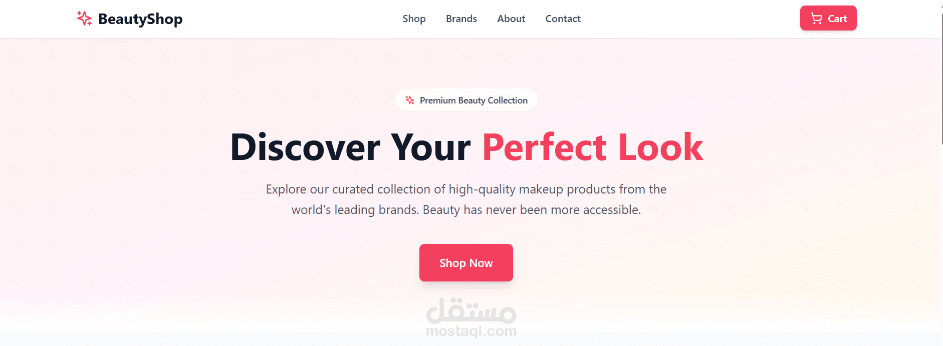 beautyshop website