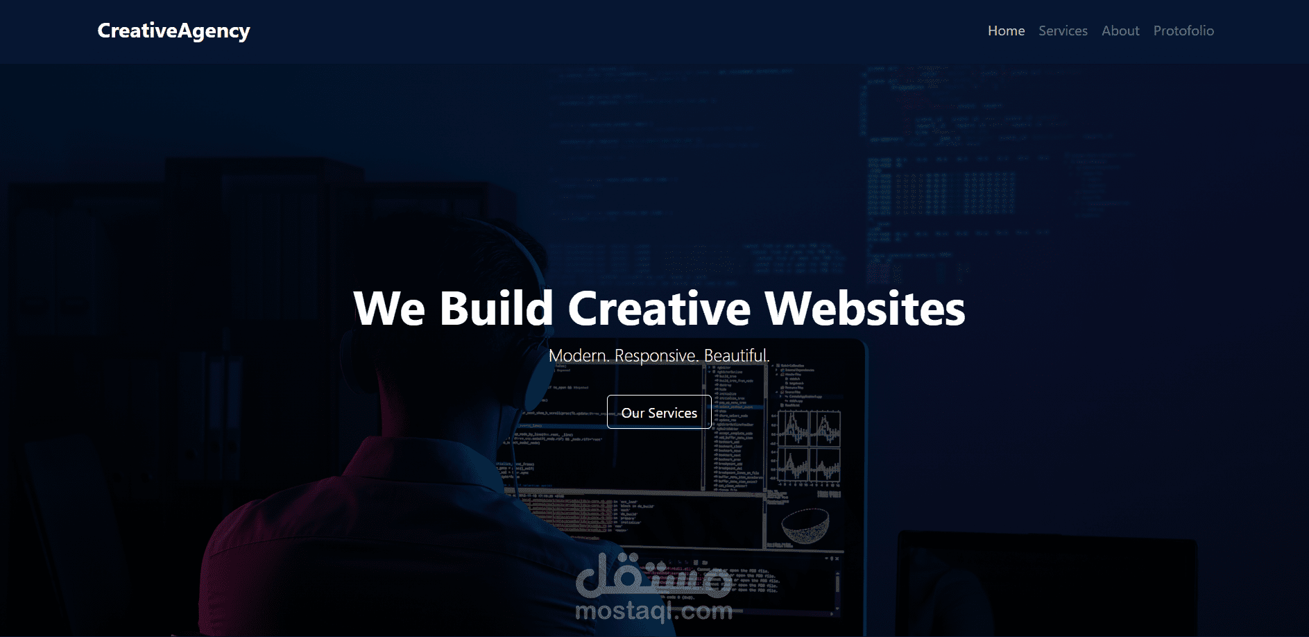 Creative Agency Website – Front-End Development