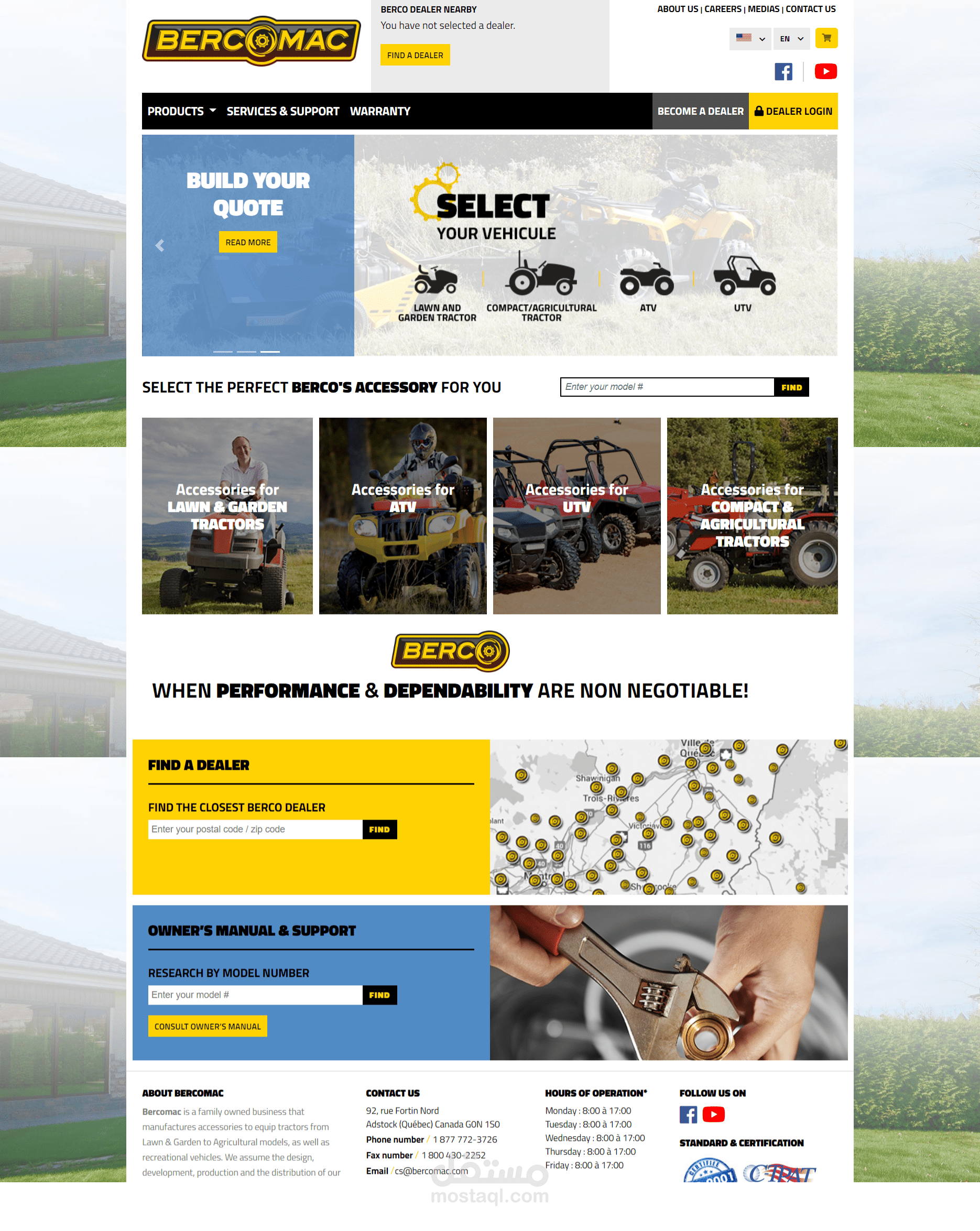 تطوير منصة Bercomac التجارية من الصفر باستخدام Sylius كنظام تجارة إلكترونية مخصص