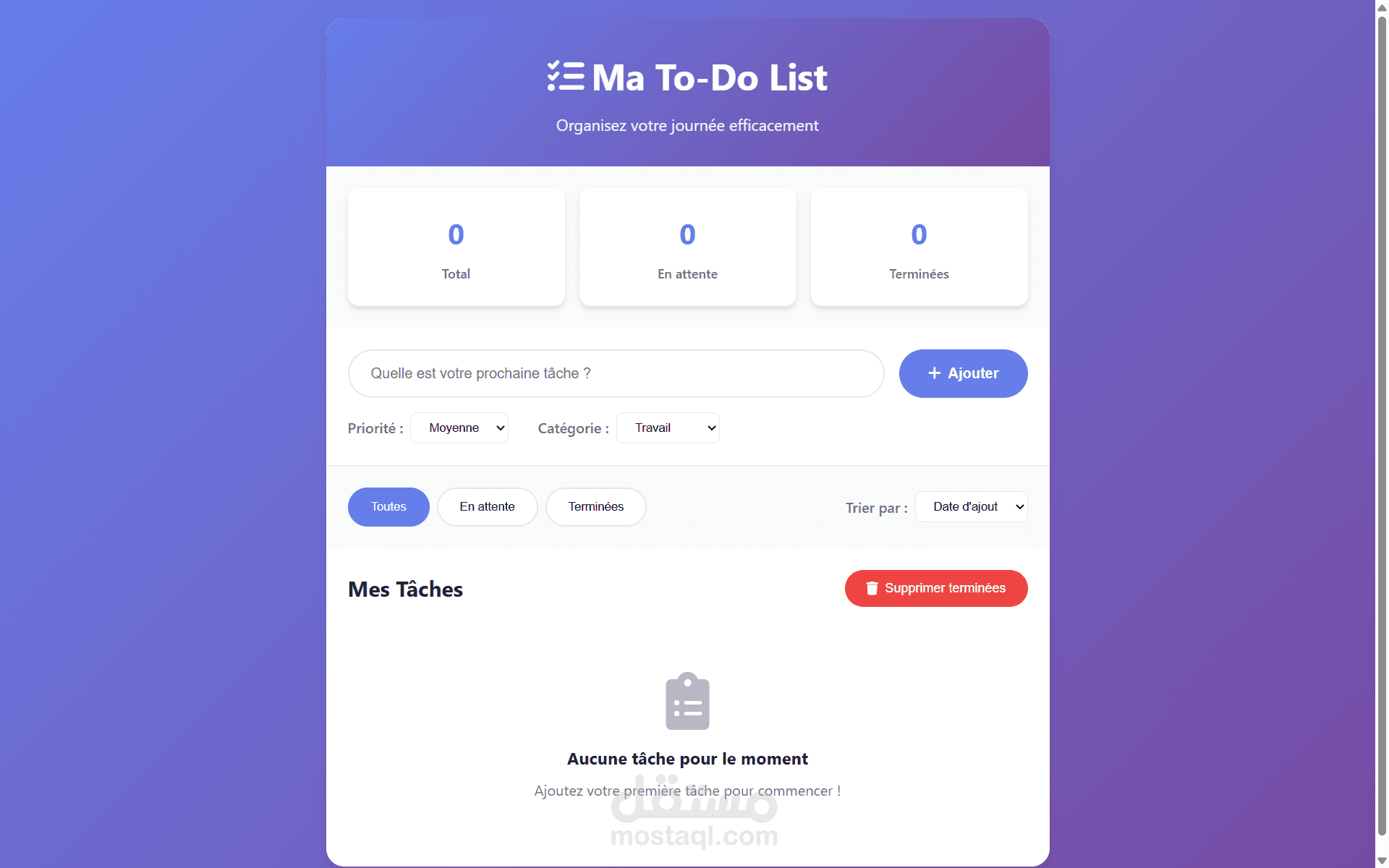 Site Web To Do Listes