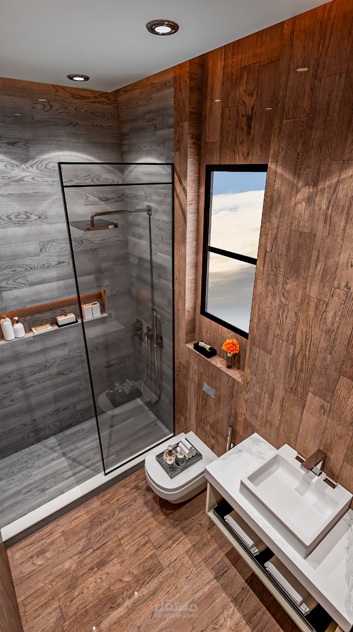 تصميم حمام مودرن