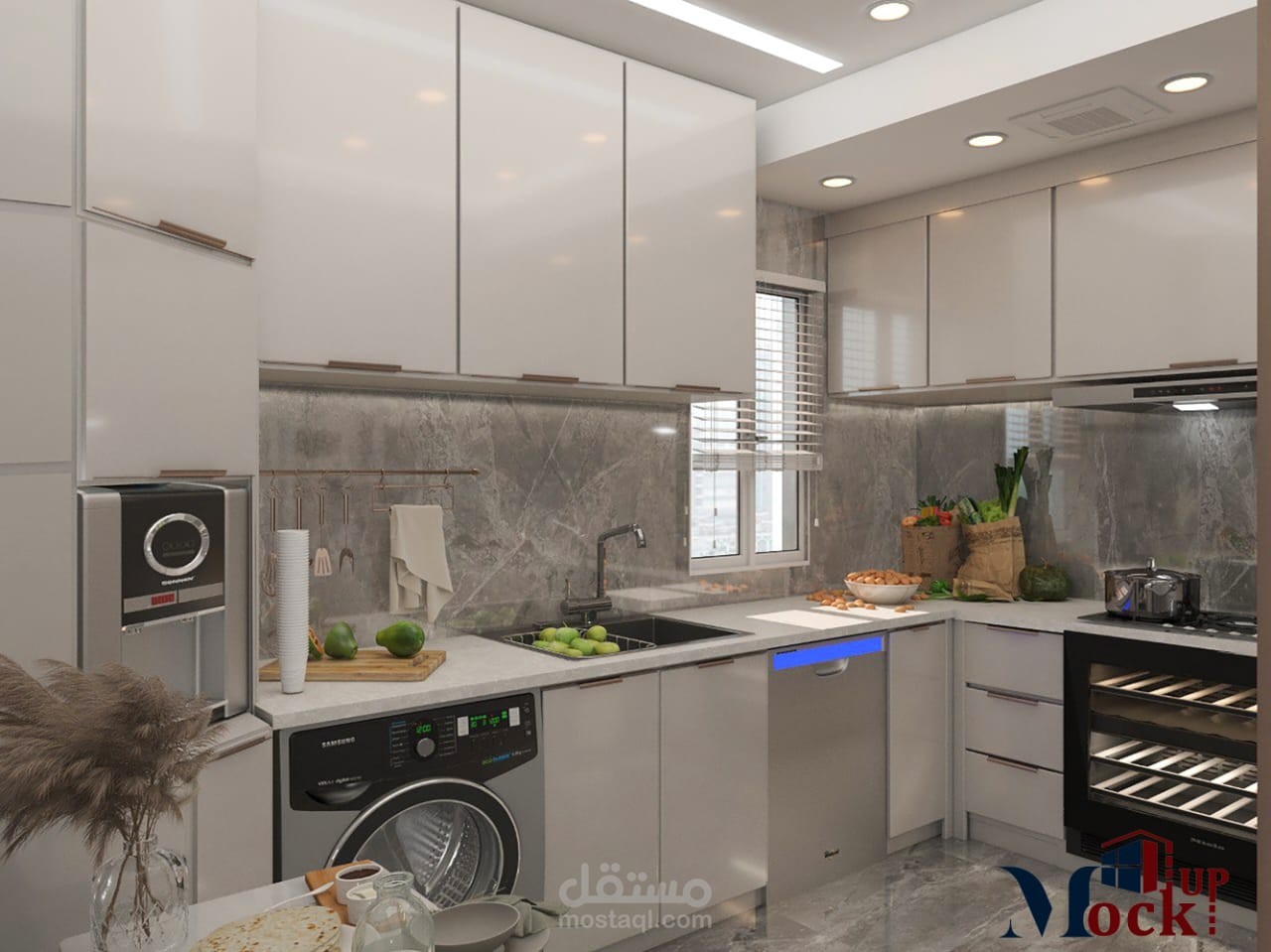 تصميم مطبخ متمامل