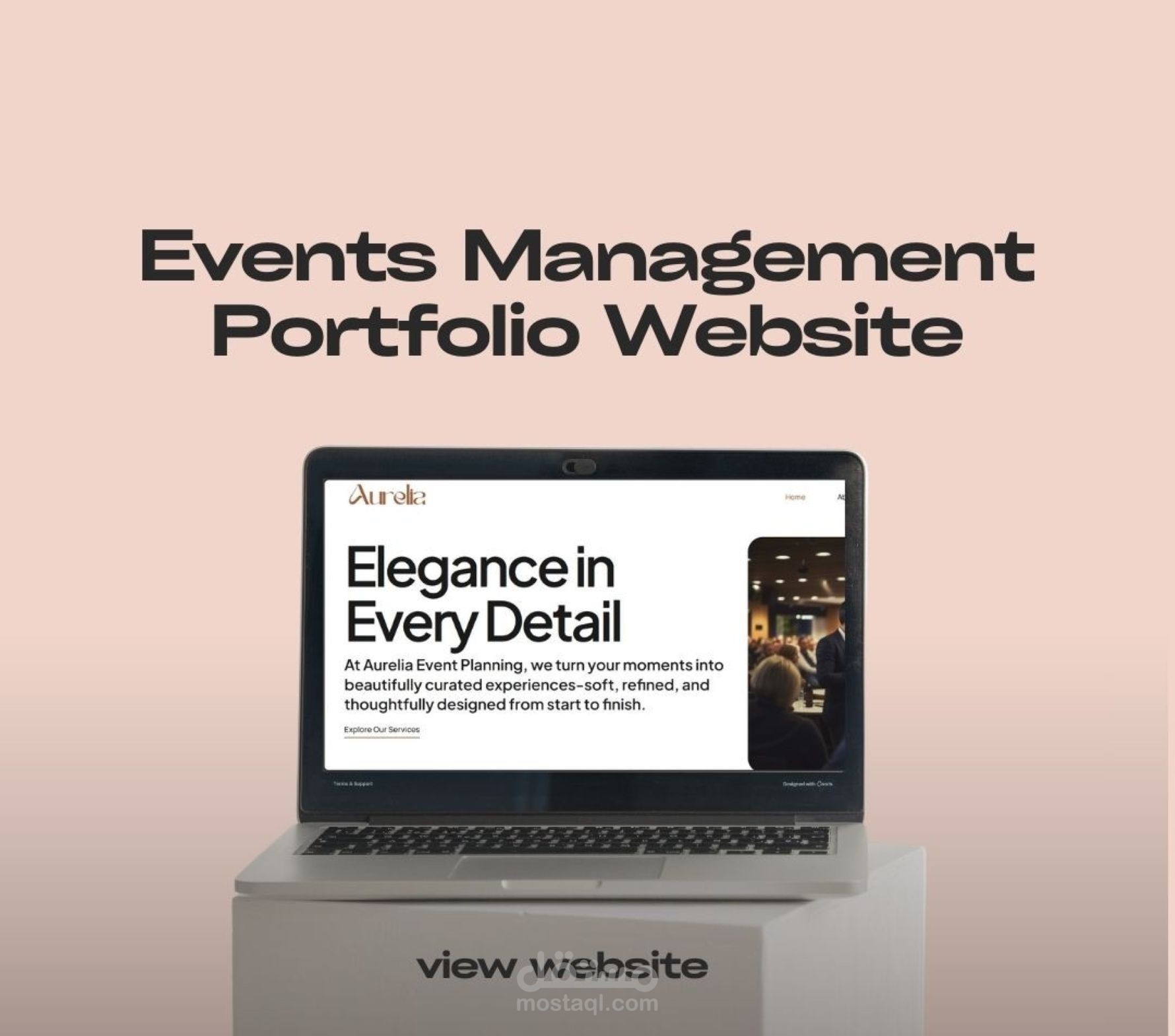 تصميم بورتفوليو شركة لإدارة وتنظيم الفعاليات