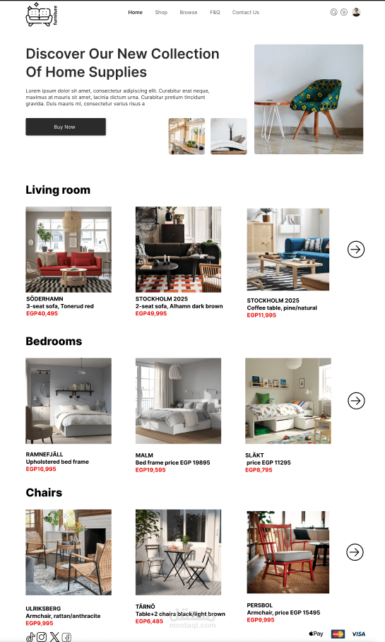 website furniture